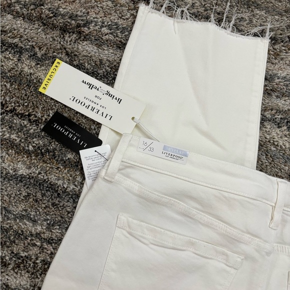 Liverpool Cropped Straight Leg Jeans Sz 16/33 NWT | Liverpool Straight Leg Jeans - Picture 11 of 12